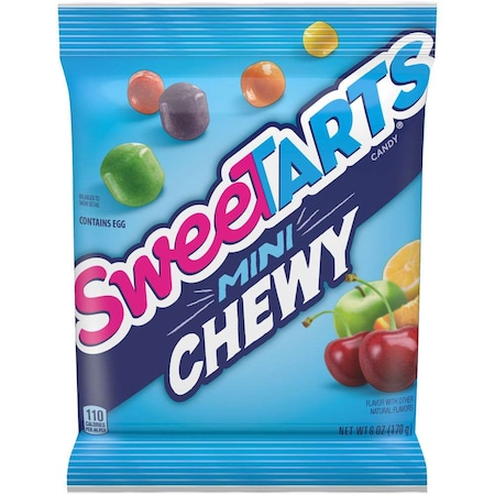 Sweetart Mini Chewy Candy 6 Oz. Bag, PK12